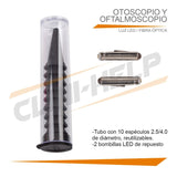 Oftalmoscopio Otoscopio Medico Diagnostico Luz Led Estuche