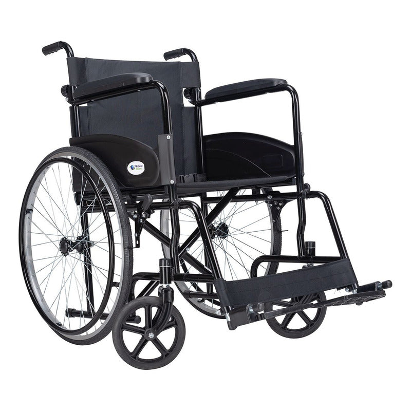 Silla De Ruedas Traslado Ligera Compacta Gris Medical Store