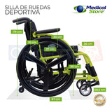 Silla De Ruedas Deportiva Plegable Speed Chair Medical Store