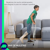 Muletas Axilares Ajustables De Aluminio Ch-m-g Medical Store