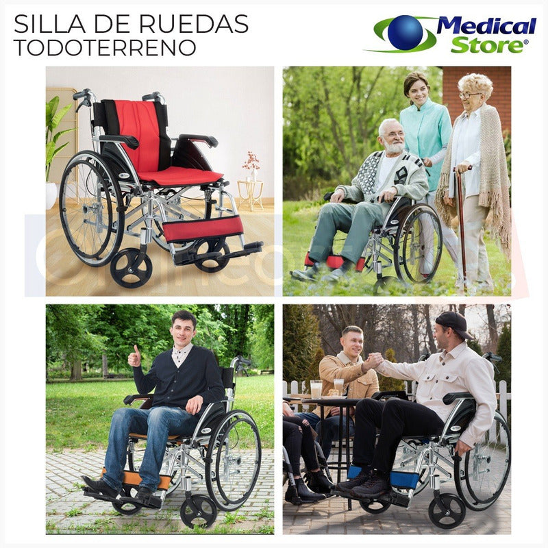 Silla De Ruedas De Super Lujo Ligera Aluminio Medical Store