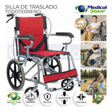 Silla De Ruedas De Lujo Plegable Compacta Todo Terreno Ms
