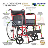 Silla De Ruedas De Lujo Plegable Compacta Todo Terreno Drive