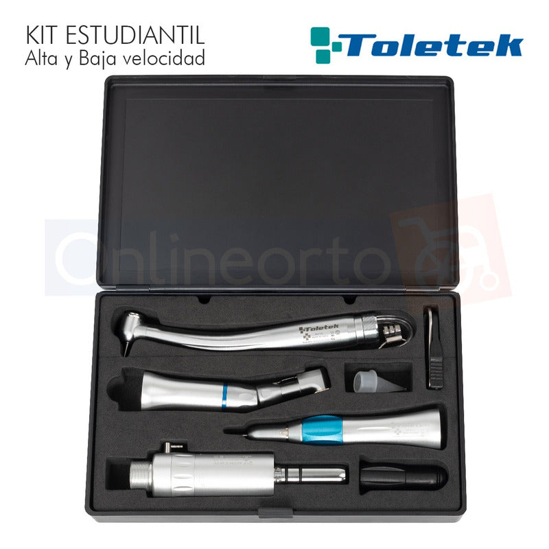 Kit Estudiantil Dental Pieza De Mano Alta Y Baja Velocidad