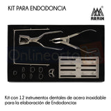 Kit Instrumental Endodoncia Con Perforadora Dique Dental