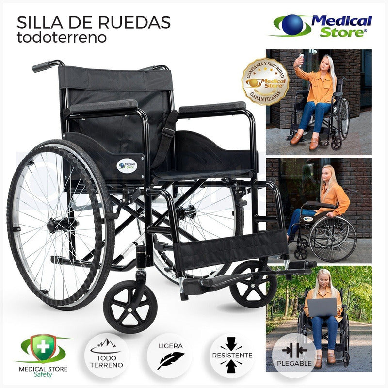 Silla De Ruedas De Lujo Plegable Compacta Todo Terreno Drive