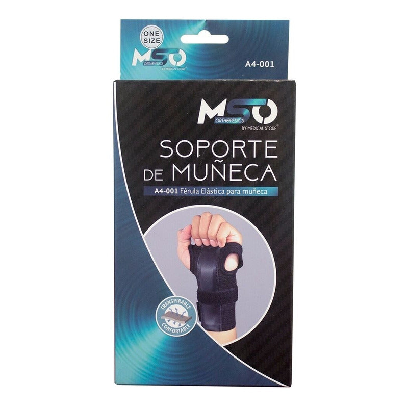 Muñequera Soporte De Muñeca Con Ferula De Aluminio Marca Mso