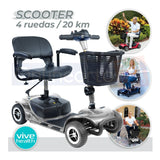 Silla De Ruedas  Scooter Eléctrica 4 Ruedas Batería De Lujo