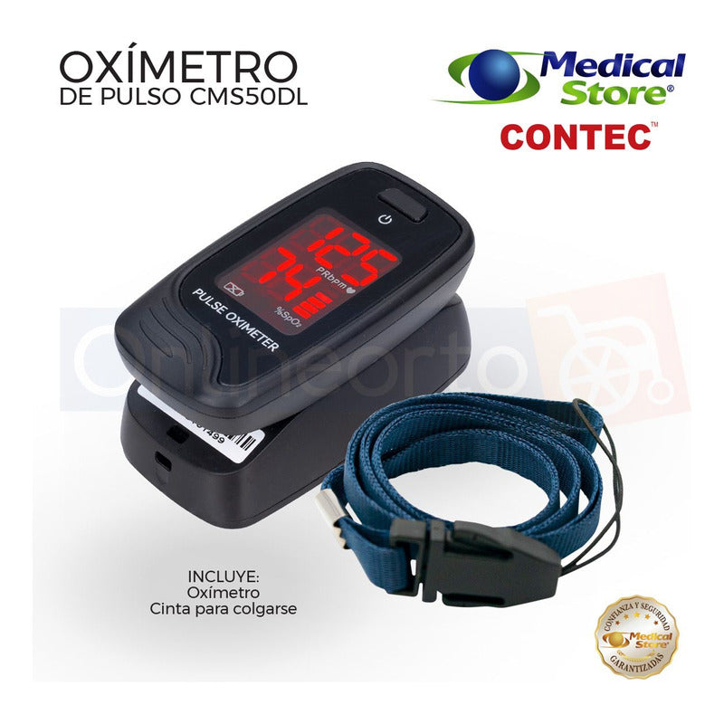 Oximetro De Pulso De Dedo Adulto Pediatrico Digital Portatil