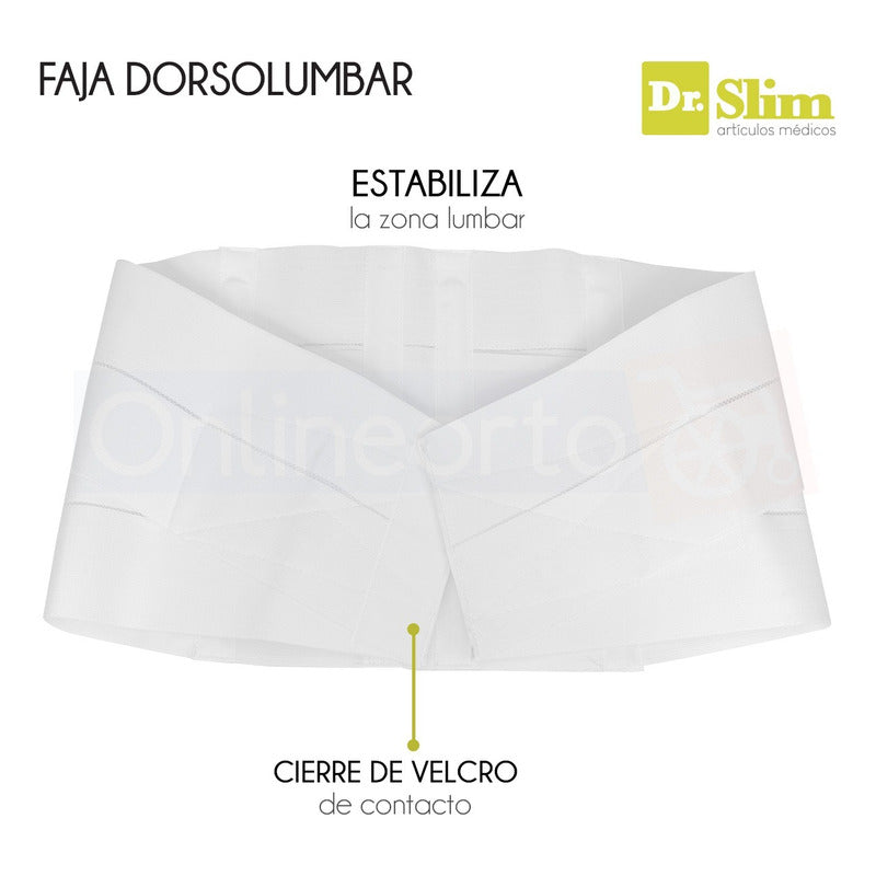 Faja Dorso Lumbar Dorsal Reforzada Transitable Marca Dr.slim