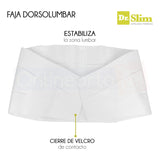 Faja Dorso Lumbar Dorsal Reforzada Transitable Marca Dr.slim