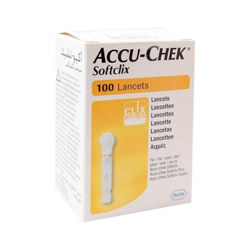 Lancetas Accu Chek Softclix Roche Caja Con 100 Piezas