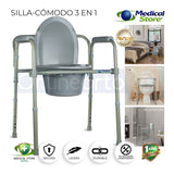 Silla Comodo Aumento Ducha Para Wc Baño 3 En 1 Plgable Drive