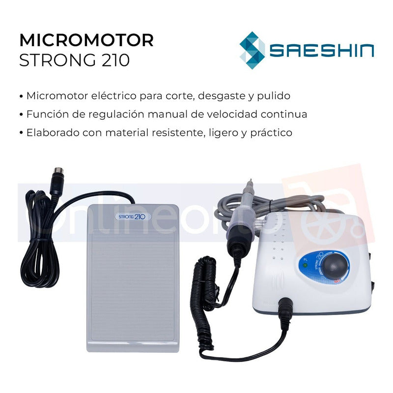 Micromotor Strong 210/108 Para Practica De Cirugia