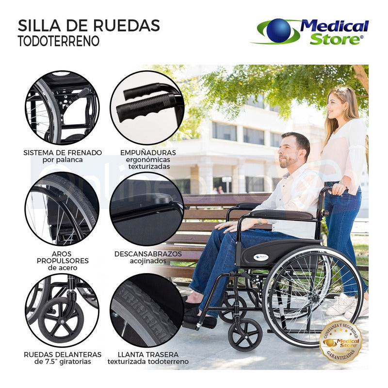 Silla De Ruedas 16  Ligera Aluminio Plegable