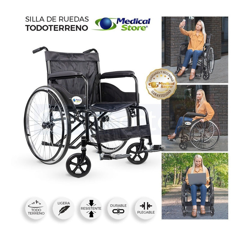 Silla De Ruedas De Lujo Plegable Compacta Todo Terreno Drive