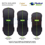 Bota Ferula Larga Walker Para Tobillo Inmovilizadora De Lujo