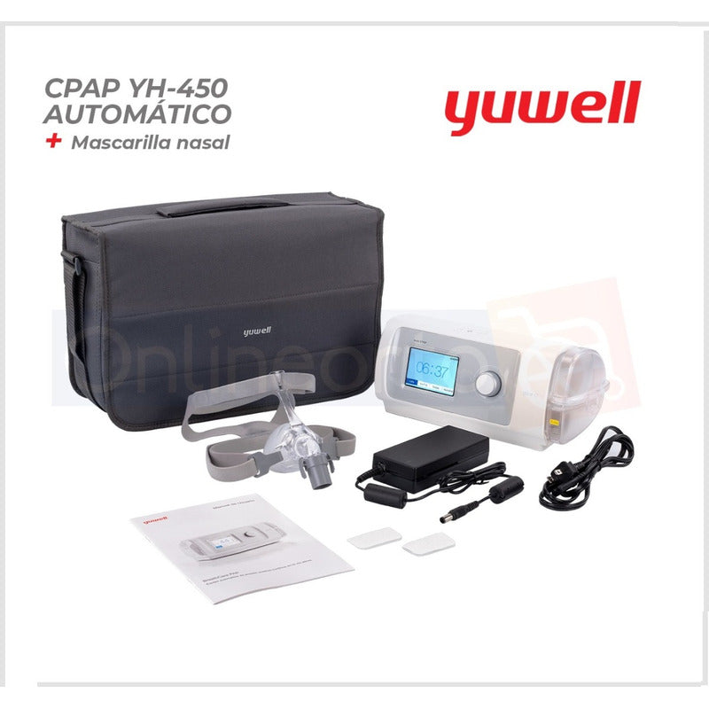 Cpap Automatico Yuwell Apnea Con Humidificador Y Mascarilla