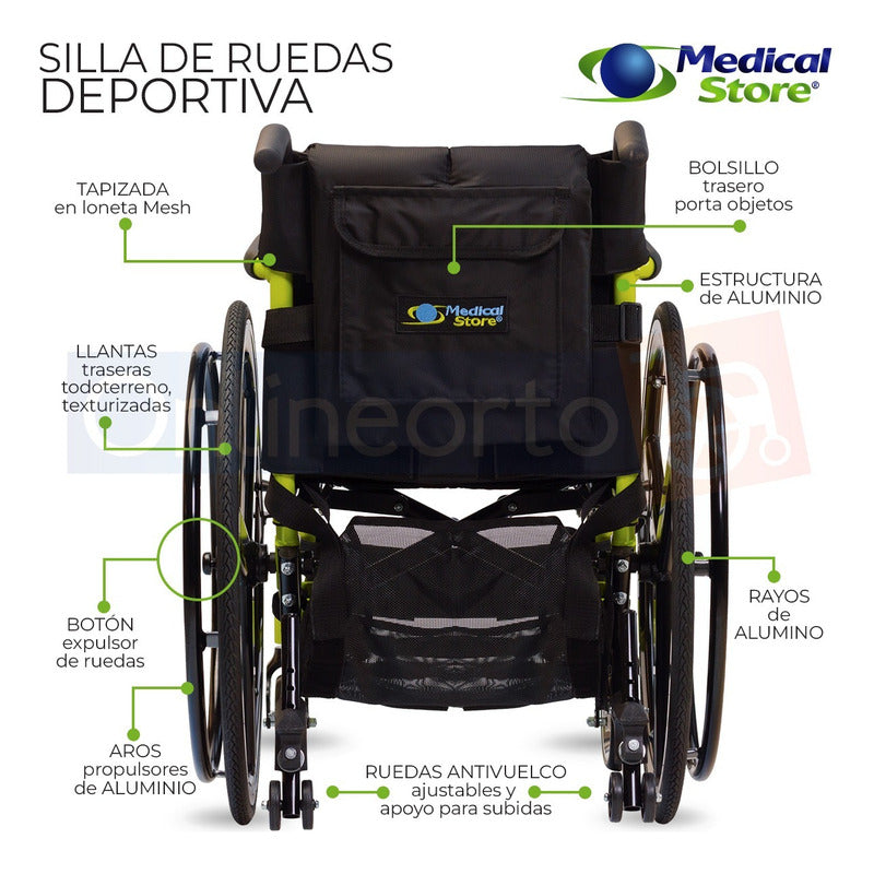 Silla De Ruedas Deportiva Plegable Speed Chair Medical Store