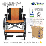 Silla De Ruedas Plegable Aluminio Descansapies Envio Gratis