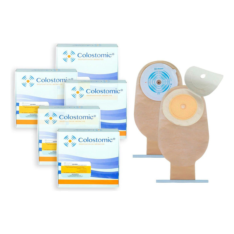 Bolsa Colostomia Recortable 15-64mm Adulto 50 Pzas Drenable