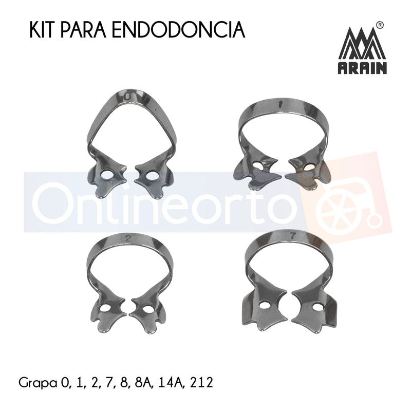 Kit Instrumental Endodoncia Con Perforadora Dique Dental