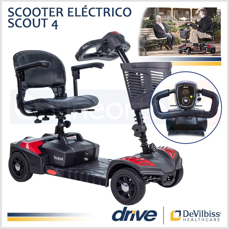 Silla De Ruedas Eléctrica Scooter 4 Ruedas Scout Drive Medic