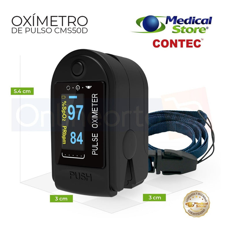 Oximetro De Pulso Adulto Pediatrico Medico De Lujo Digital