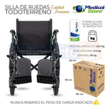 Silla De Ruedas Todo Terreno Con Elevapiernas Marca Tornado