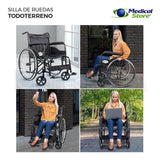 Silla De Ruedas De Lujo Plegable Compacta Todo Terreno Drive