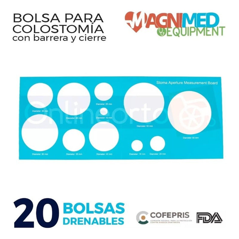 Kit 20 Bolsas Para Colostomia Osto System Adulto Drenable