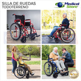 Silla De Ruedas Llantas Neumaticas De Lujo Todo Terreno