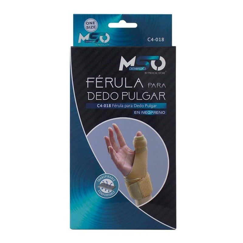 Muñequera Inmovilizadora Para Dedo Pulgar Con Ferula