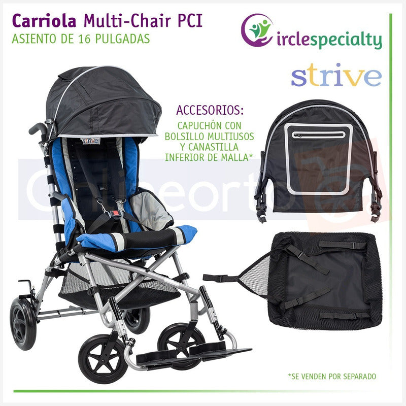 Silla De Ruedas Carriola Especializada Infantil Parálisis