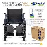 Silla De Ruedas Todo Terreno Con Elevapiernas Marca Tornado