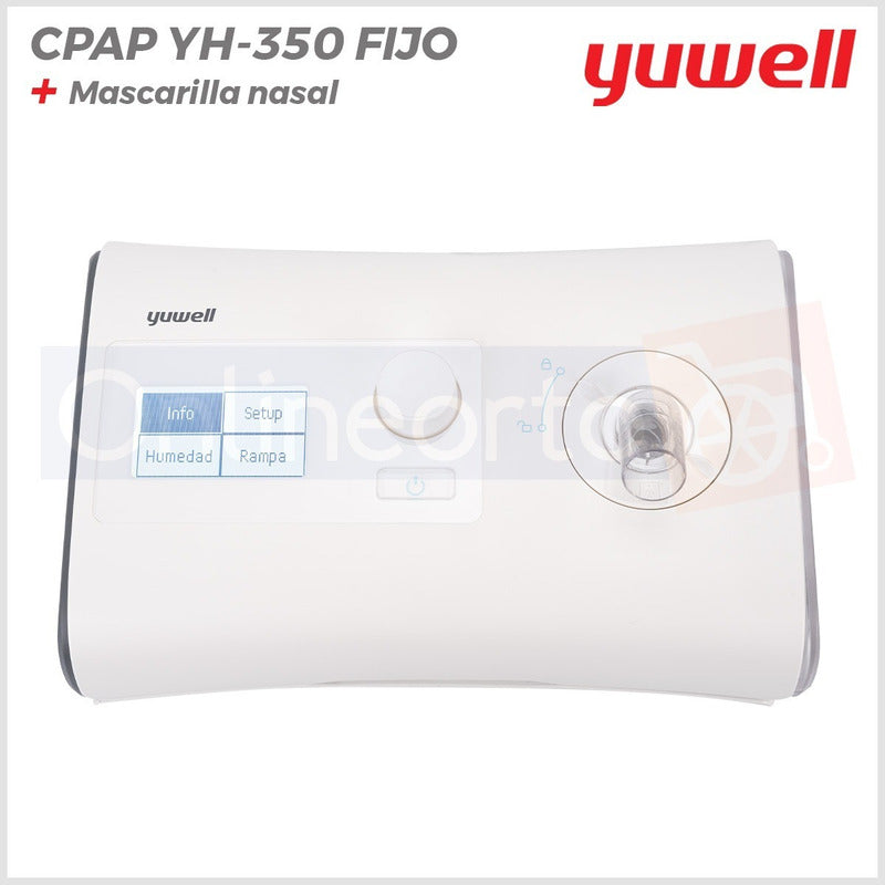 Cpap Apnea Sueño Fijo Yuwell Con Humidificador Y Mascarilla