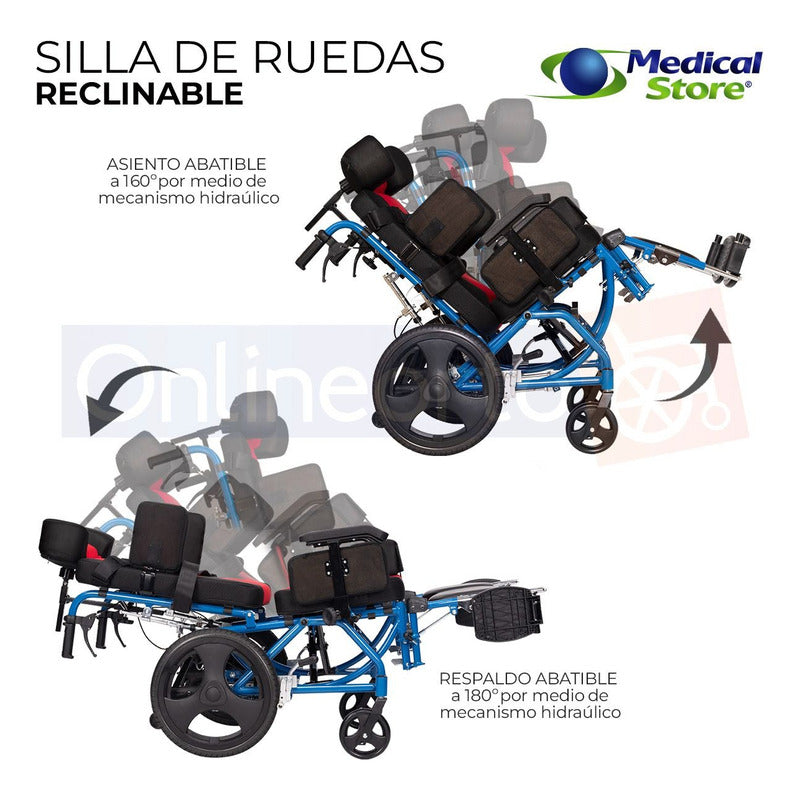 Silla De Ruedas Pca Paralisis Cerebral Adulto Envio Gratis