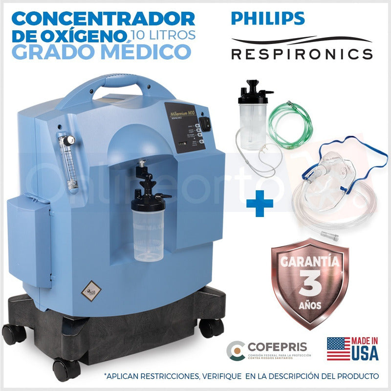 Concentrador De Oxigeno 10 Litros Milenium Philips