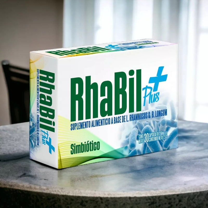 Suplemento Simbiotico Rhabil Plus 350mg 60 Capsulas Desacaf