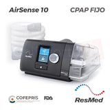 Cpap Apnea Del Sueño Resmed Airsense 10 Fijo Y Humidificador