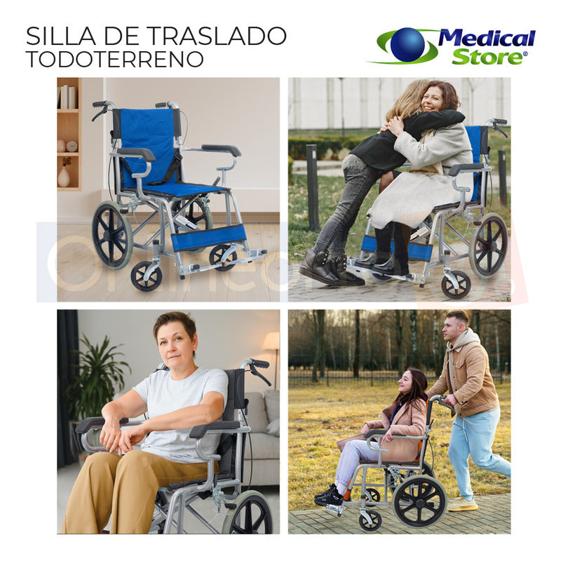 Silla De Ruedas De Lujo Plegable Compacta Todo Terreno Ms