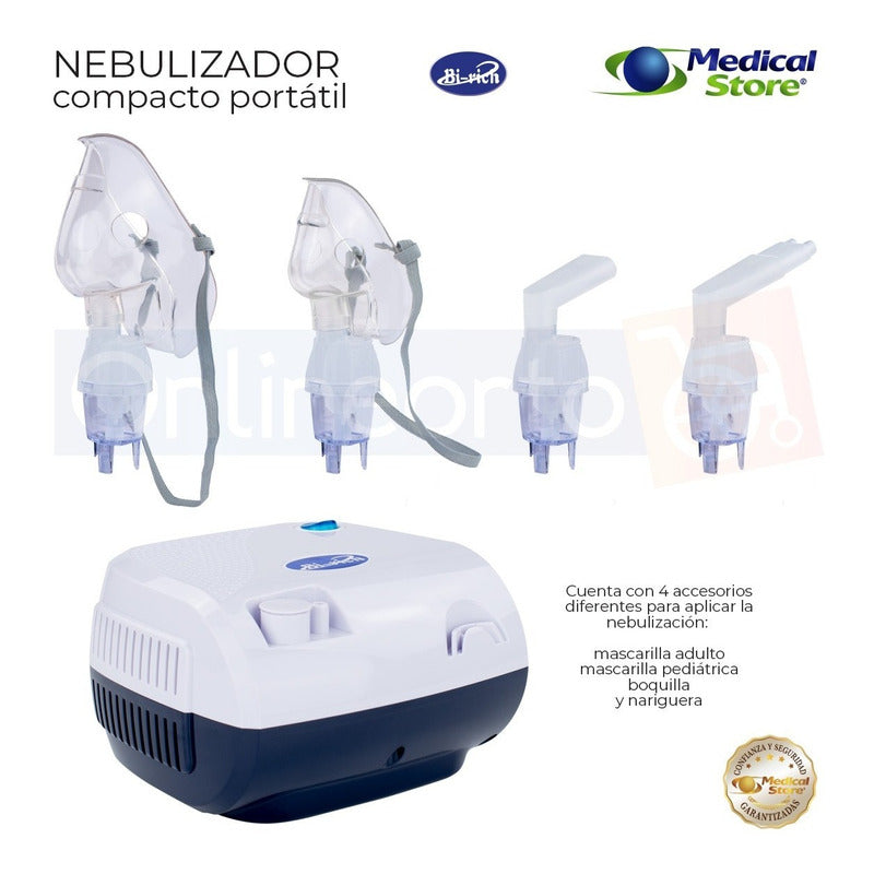 Nebulizador Super Silencioso Adulto Y Infantil Marca Bi-rich