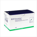 Aguja Vacutainer 21g X 38 Mm Bd Verde Caja Con 100 Pzas