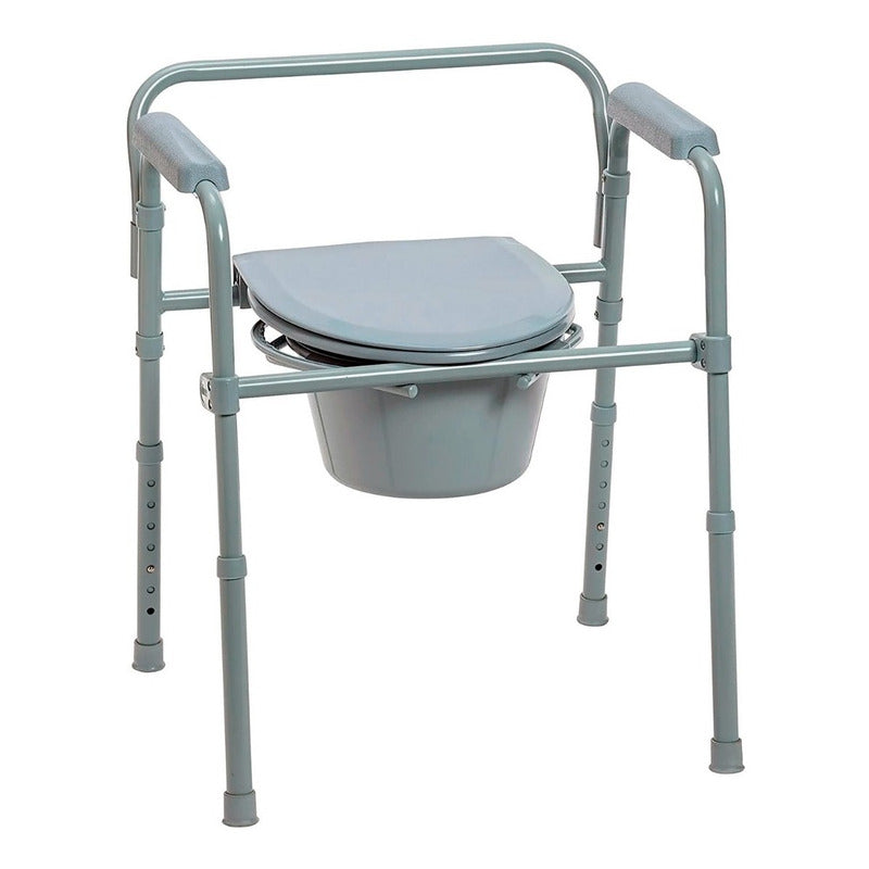 Silla Comodo 3 En 1 Wc Silla Ducha Aumento Baño Adultos Mayores Medicalstore Confrtable Plegable