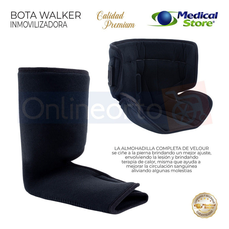 Ferula Bota Corta Walker Para Tobillo Inmovilizadora De Lujo