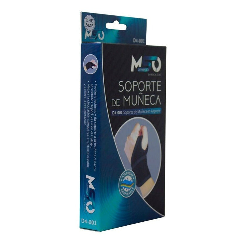 Ortesis Soporte Para Muñeca En Neopreno Ajustable Marca Mso