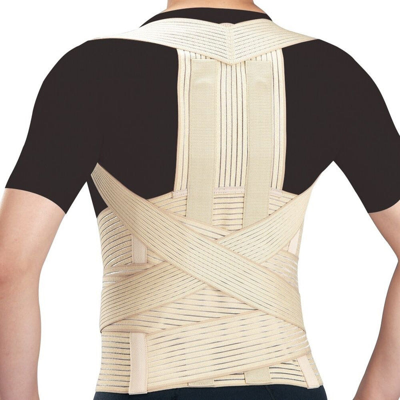 Faja Espaldillera Dorso Lumbar Reforzada De Lujo Marca Mso