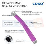 Pieza De Mano Dental Alta Velocidad Push Boton Colores