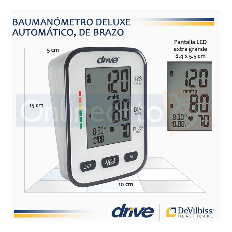 Baumanometro Tensiometro Automatico Digital Para Brazo Drive