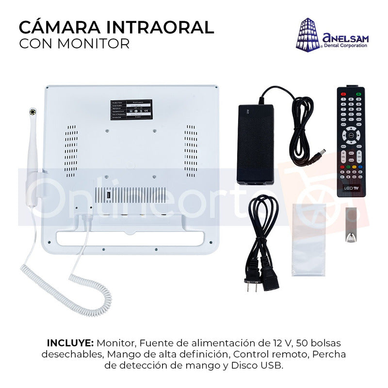 Kit Multimedia Dental Con Cámara Intraoral Y Monitor